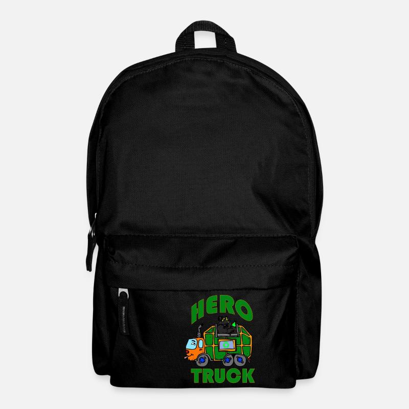 Müllwagen Zur Müllabfuhr Recycling I Geschenkidee - Rucksack - Schwarz