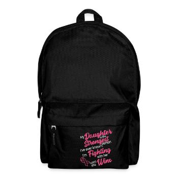 Mois de prévention du cancer du sein fille cancer du sein - Sac à dos - noir - Devant