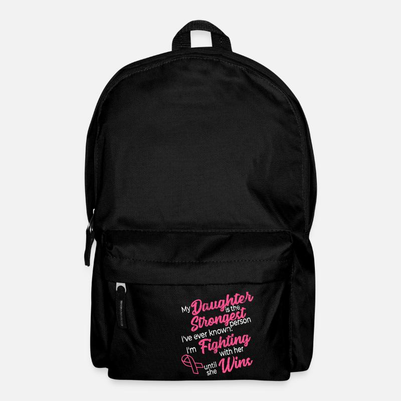 Brustkrebsvorsorge Tochter Brustkrebsmonat - Rucksack - Schwarz