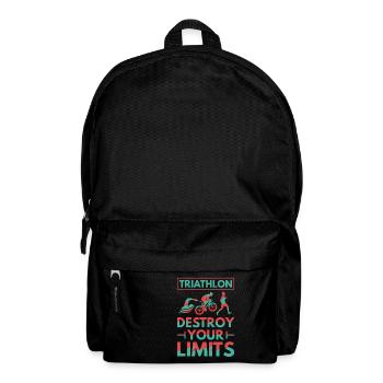 Triathlon - Destroy your Limits - Rucksack - Schwarz - Vorne