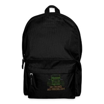 Keine Straße Kein Problem Geländewagen Geschenk - Rucksack - Schwarz - Vorne