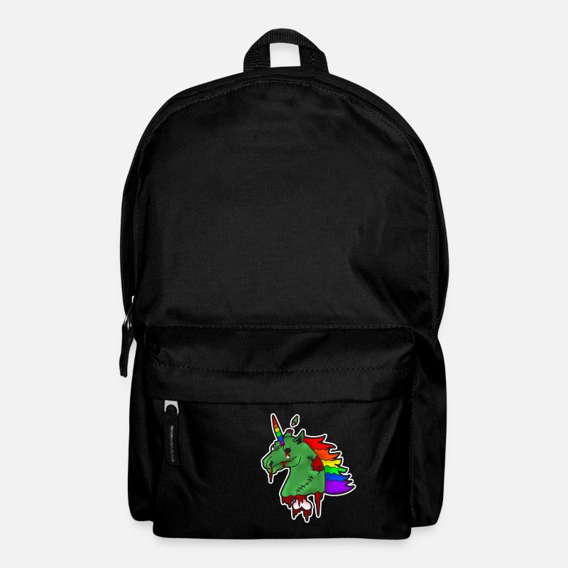 Zombie Einhorn - Rucksack - Schwarz