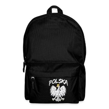 Polska Polen Poland polnischer Adler - Rucksack - Schwarz - Vorne