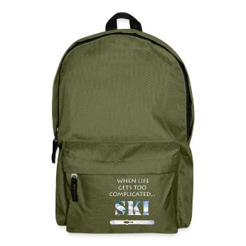 Ski - Rucksack - Olivgrün - Vorne