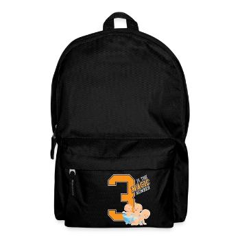 3. Schwangerschaftsmitteilung Geschenke - Rucksack - Schwarz - Vorne