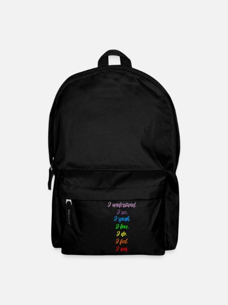 Chakra Meditation Balance T-Shirt I Spirituality - Backpack - black