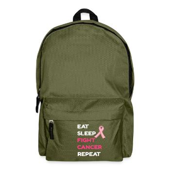 Cancer Boucle Lutte contre le cancer Cadeau - Sac à dos - vert olive - Devant