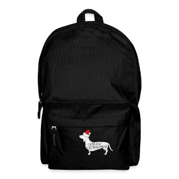 Merry Christmas Noël chien - Sac à dos - noir - Devant
