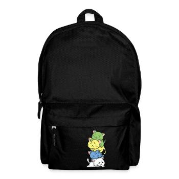 Kawaii cats manga style japan miao gift - Backpack - black - Front