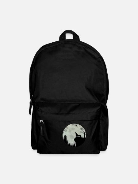 Dackel Teckel Dachshund Mond Geschenk (0287) - Rucksack - Schwarz