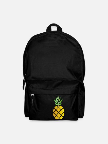 Ananas - Rucksack - Schwarz