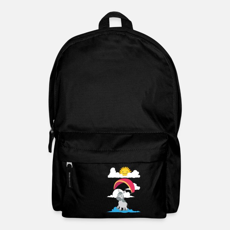 A donkey flies paraglider - Backpack - black