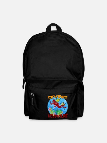 Taucher Tauchen - Rucksack - Schwarz