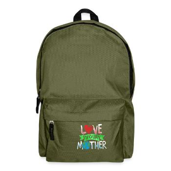 Tag der Erde Liebe deine Mutter Erde - Rucksack - Olivgrün - Vorne