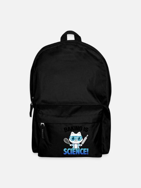 Lustiges Wissenschaftler Kätzchen Bäcker Geschenk - Rucksack - Schwarz