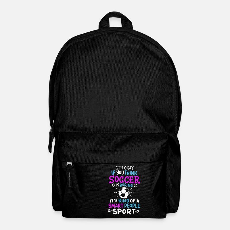 Fußball - Design - Fußballer - Spruch - Geschenk - Rucksack - Schwarz