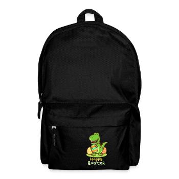 T-Rex - Easter - Happy Easter - Gift - Easter Egg - Backpack - black - Front