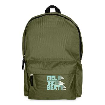 Feel the beat - Backpack - olive green - Front