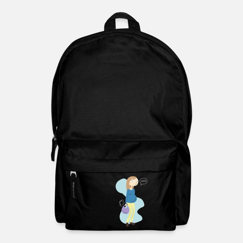 Oops Schwangerschaft Schwanger Babybauch Geschenk - Rucksack - Schwarz