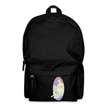 Glücklich Schwanger Babybauch Geburt Baby Geschenk - Rucksack - Schwarz - Vorne