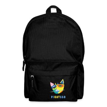 Pi-Cat-Sso Picasso Cat Abstract Art Gift - Backpack - black - Front