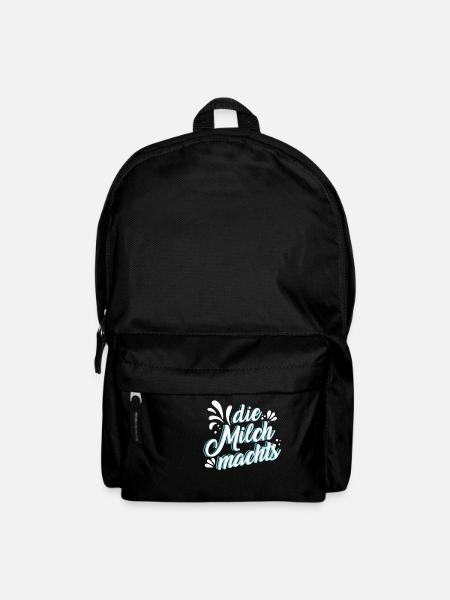 Die Milch machts, schöne Geschenkidee - Rucksack - Schwarz