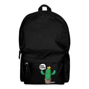 Cactus gratuit câlins kawaii - Sac à dos - noir - Devant
