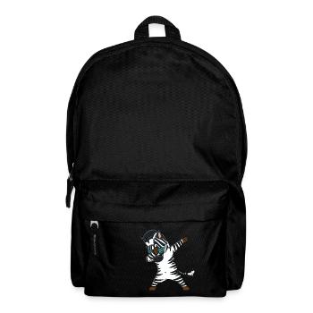Dabbing Zebra T-Shirt Funny - Backpack - black - Front