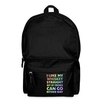 Gay Lesbian LGBTQ+ Support T Shirt Apparel - Backpack - black - Front