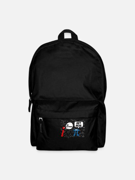 Math T-Shirt Funny Pi Be Rational - Backpack - black
