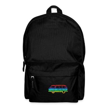 Peace Bus - Rucksack - Schwarz - Vorne