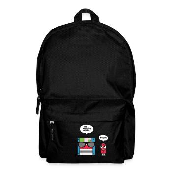 USB Floppy Disk I am Your Father T shirt, Geek - Backpack - black - Front