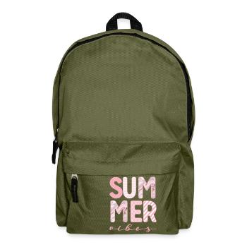 Summer Vibes - Backpack - olive green - Front