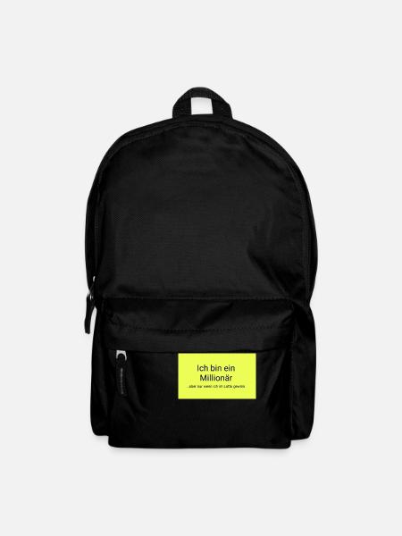 Millionär - Rucksack - Schwarz