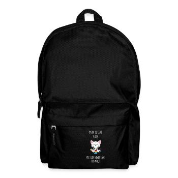 Knitting Cat Yarn Crochet Kitten Knitter Sewer - Rucksack - Schwarz - Vorne