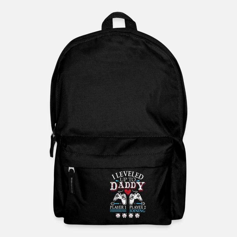 I Leveled Up to Daddy - Rucksack - Schwarz