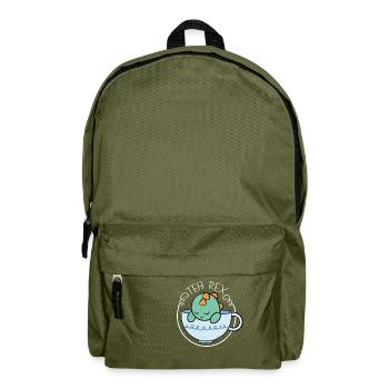Tea Rex tea tea drinker - Backpack - olive green - Front
