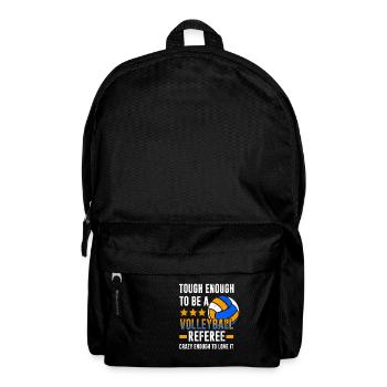 Volleyball referee gift | volleyball - Backpack - black - Front