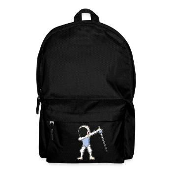 Lustig Fechten Spruch Fechter Fechtkunst Geschenk - Rucksack - Schwarz - Vorne