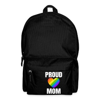 Stolze Mutter Regenbogen Herz Stolz - Rucksack - Schwarz - Vorne