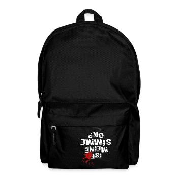 Ist meine SIMME ok? (weißer Text) - Rucksack - Schwarz - Vorne