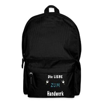 Die Liebe zum Handwerk Beruf Arbeit Spaß Freude - Rucksack - Schwarz - Vorne
