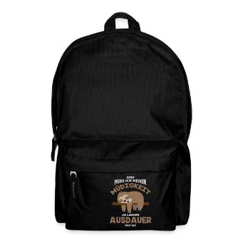 Une chose que je dois laisser à ma fatigue - Sac à dos - noir - Devant