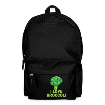 J’aime brocoli végétalien Régime végétarien Fitness - Sac à dos - noir - Devant