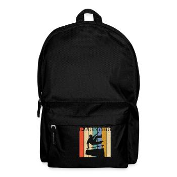 Distressed Style Urban Parkour - Backpack - black - Front