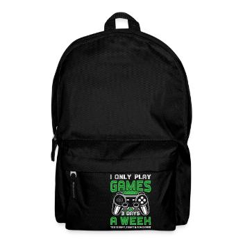 I play only 3 days a week - Backpack - black - Front