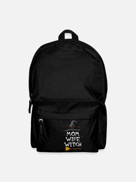 Mutter Frau Hexe Halloween - Rucksack - Schwarz