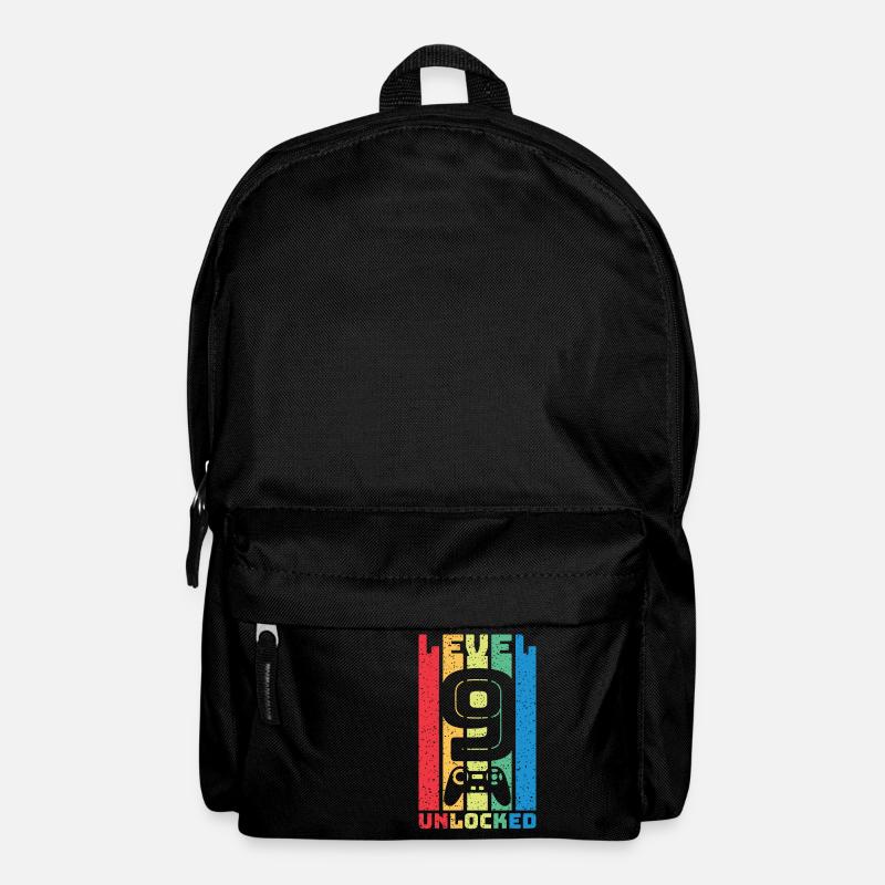 Retro Level 9 freigeschaltet - Rucksack - Schwarz