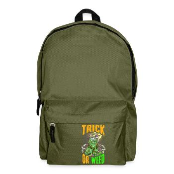 Marijuana Zombie Trick or Weed 420 Cannabis - Rucksack - Olivgrün - Vorne