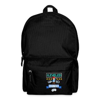 Retro Level Up Dad Gamer Dad Gaming Dad Pixel - Backpack - black - Front